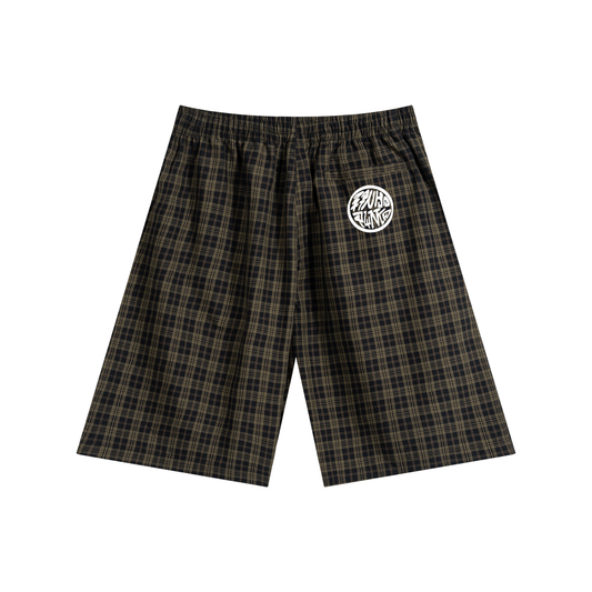 Staples - Plaid Wide Leg Shorts