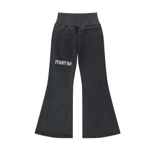 Vintage Roses - Washed Flared Pants