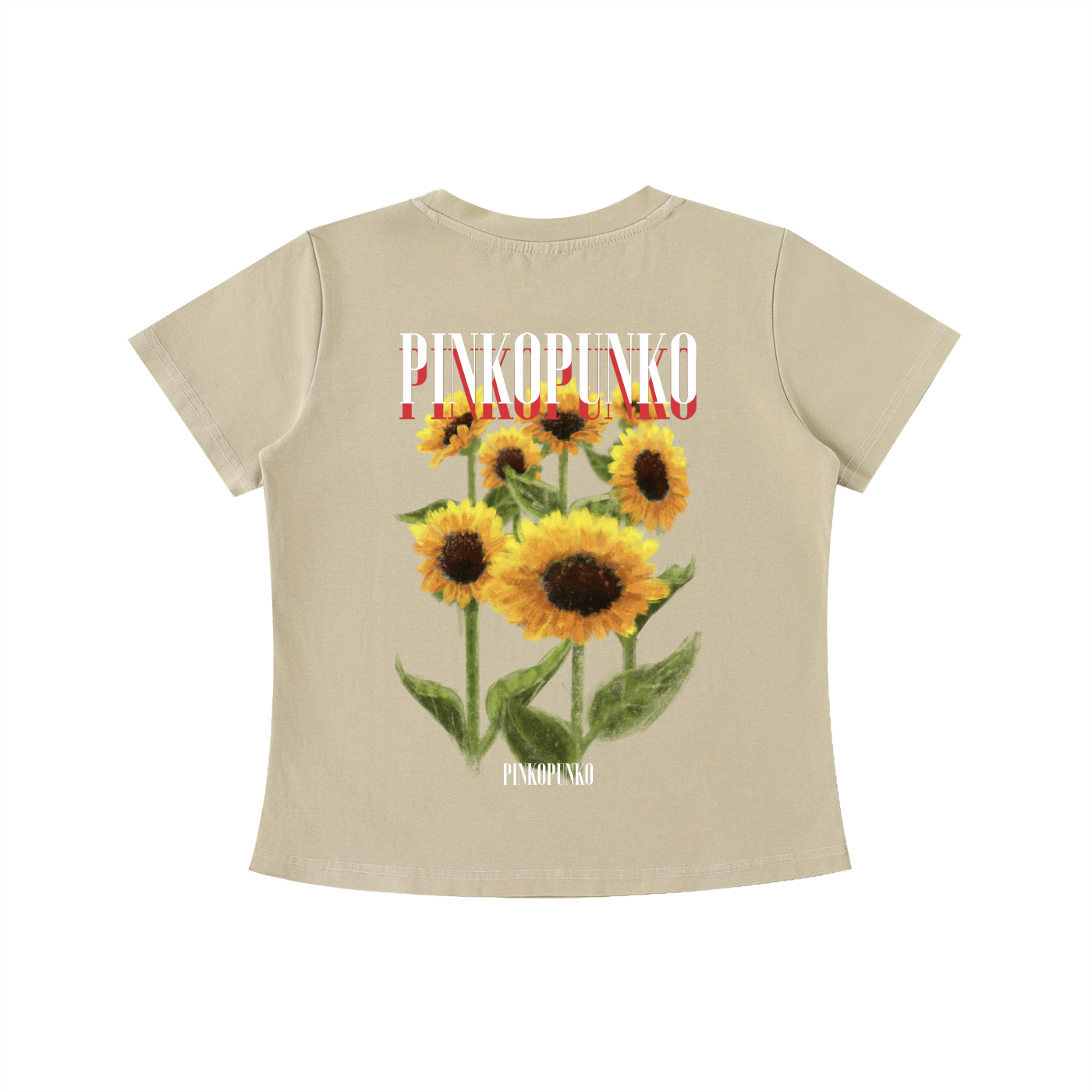 Summer Sunflowers - Washed Slim Fit Tee