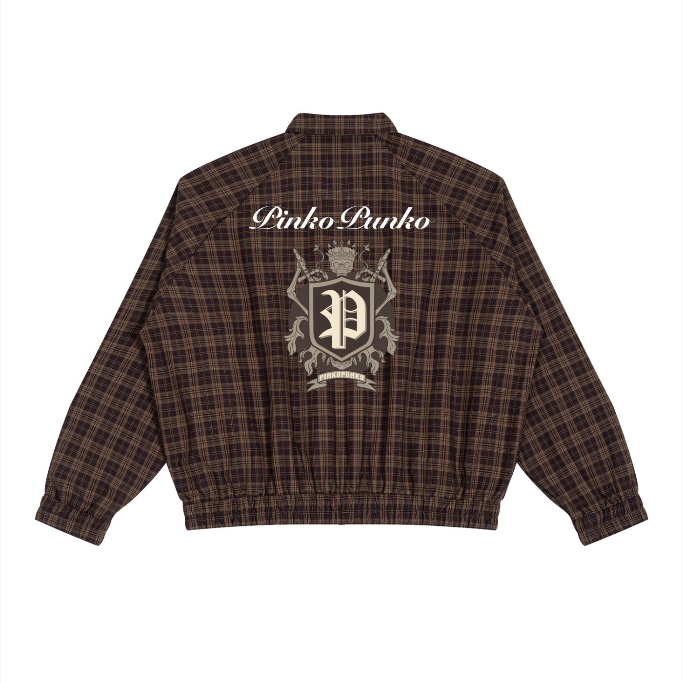 Staples - Plaid Full-Zip Track Jacket