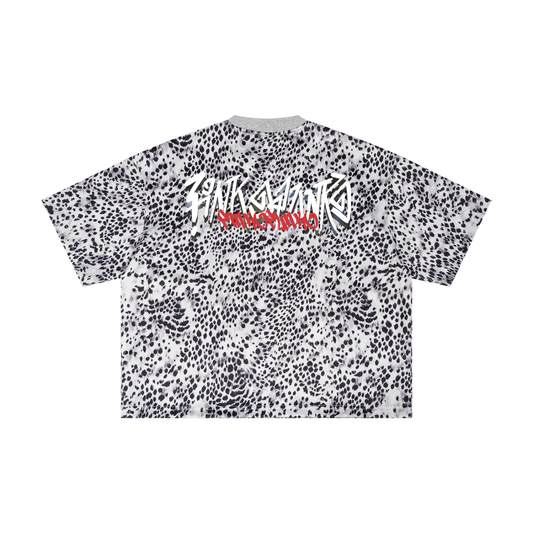 Meow - Leopard Boxy Tee