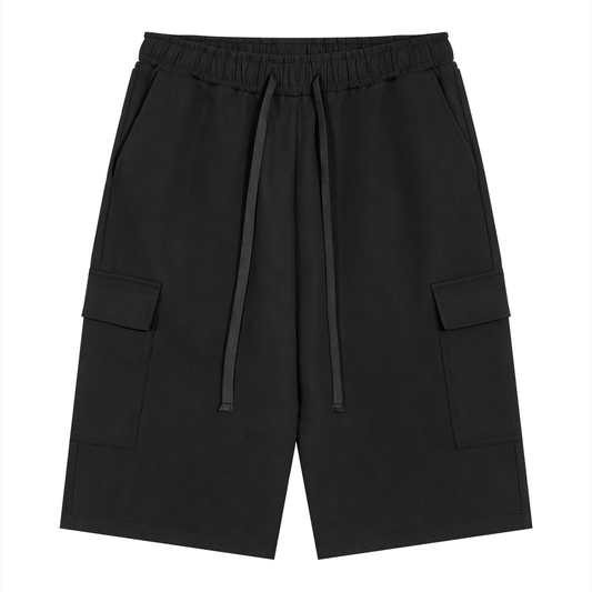 Logo - Drawstring Cargo Shorts