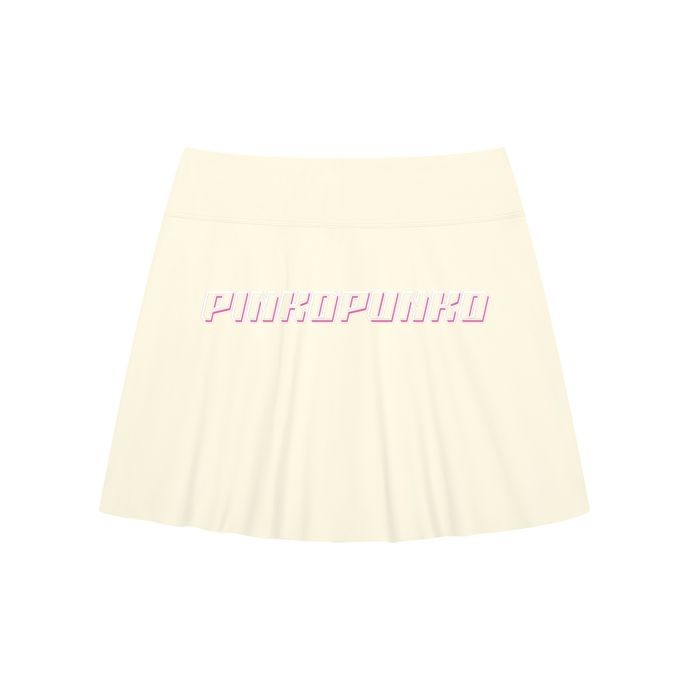 26A-Line Contrast Panel Slit Skort