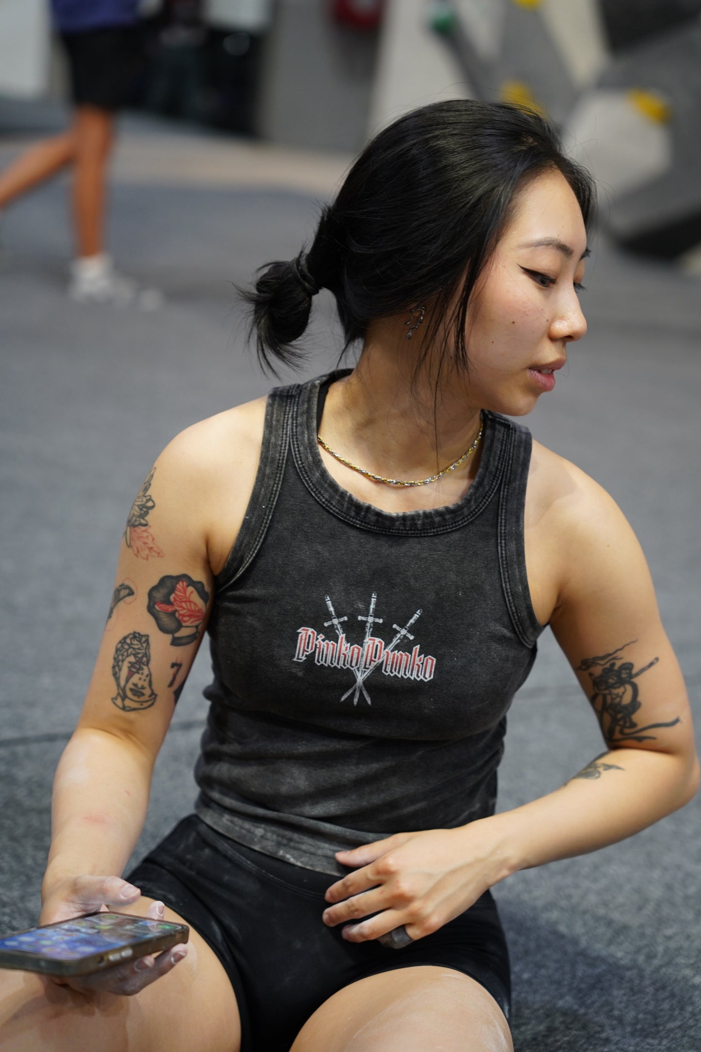 Snake And Lilies - Washed Singlet