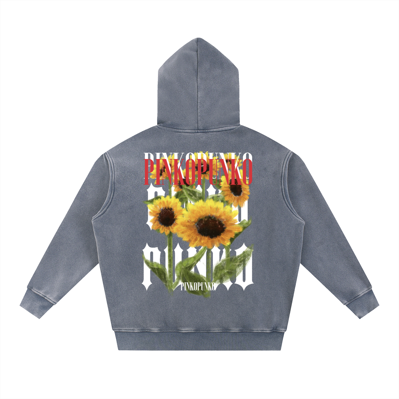 Summer Sunflowers - Washed Oversize Hoodie