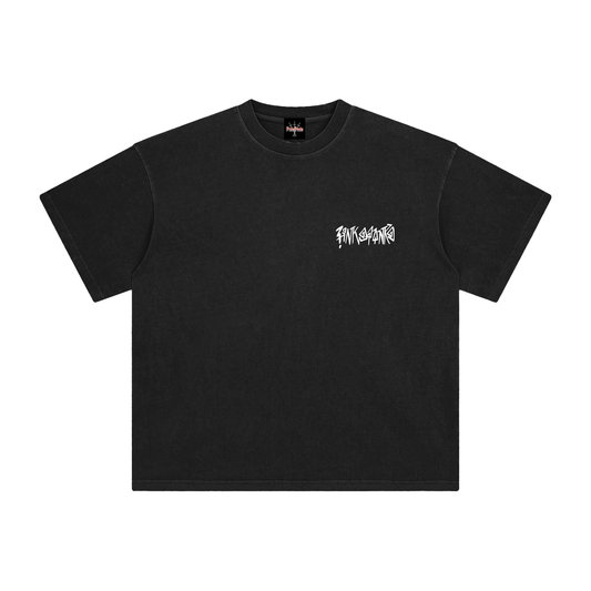 Neighbours think I'm selling chalk - Enzyme Washed Tee