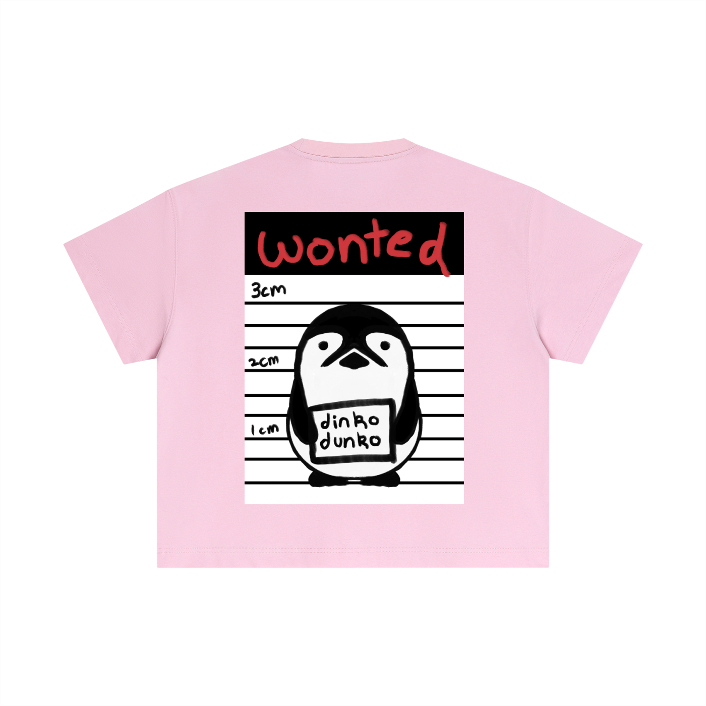 DinkoDunko: Wonted for Stealing Beta - Essential Boxy Tee