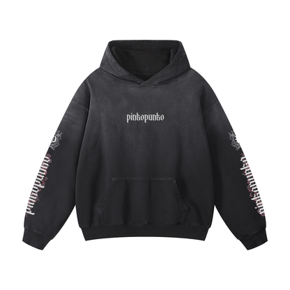 Just Rise Up - Heavyweight Sunfade Oversized Hoodie