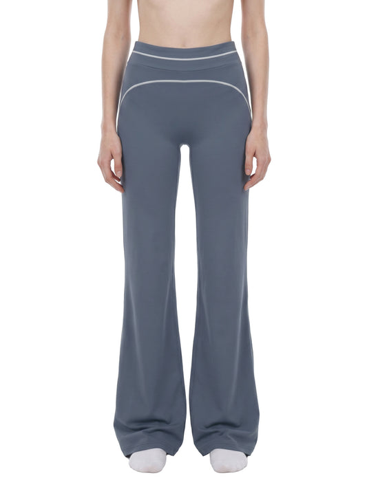 26 Essential - High Rise Topstitching Flared Leggings