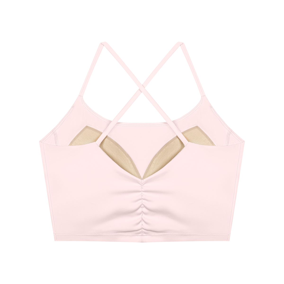 26 Essential - Women's Ruched Cropped Tank Top