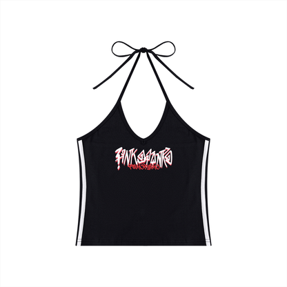 Graffiti - Halter Crop Tank Top