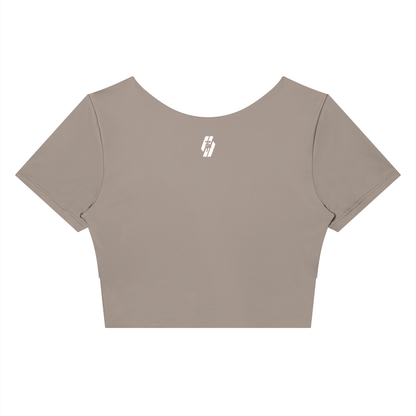 26 Essential - Women's Panelled Crop T-Shirt