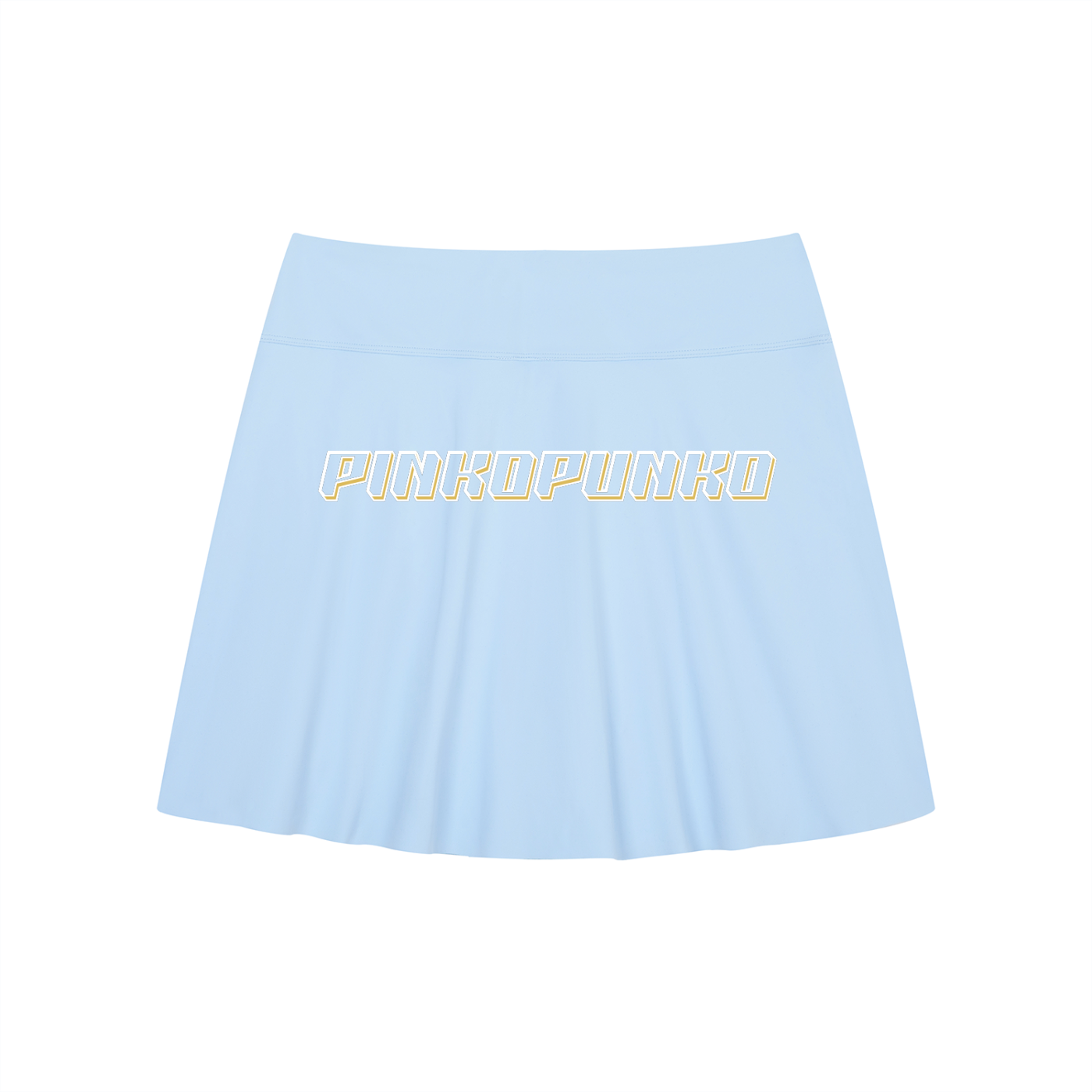 26A-Line Contrast Panel Slit Skort