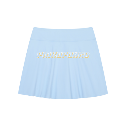 26A-Line Contrast Panel Slit Skort