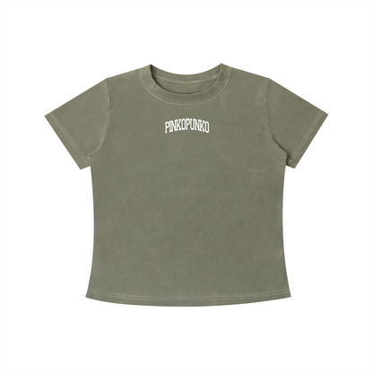 Summer Sunflowers - Washed Slim Fit Tee