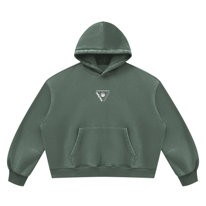 Iconic - Unisex Vintage Wash Boxy Fleece Hoodie