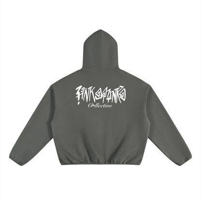 Pin and Pang - Boxy Piping Fleece Hoodie