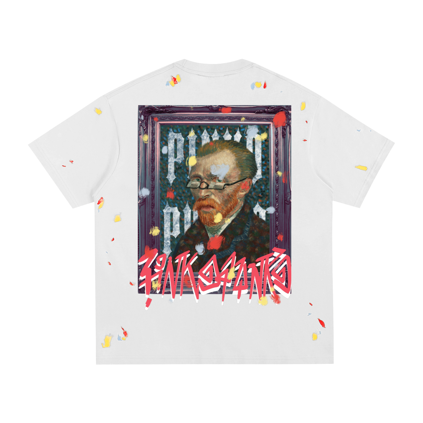 Vincent Van Goh Up (Remastered) - Paint Splatter T-Shirt