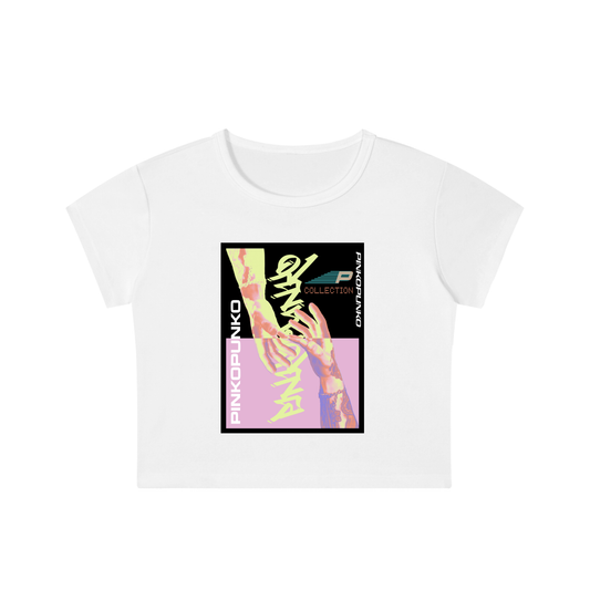 Inversion - Snow Washed Crop Top