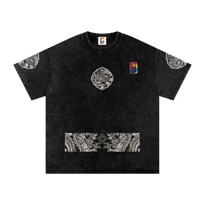 Royal Dragon Hanbok - Washed Oversized Tee