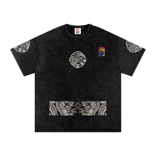 Royal Dragon Hanbok - Washed Oversized Tee