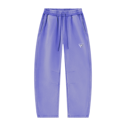 Iconic - Unisex Vintage Wash Barrel Leg Fleece Sweatpants