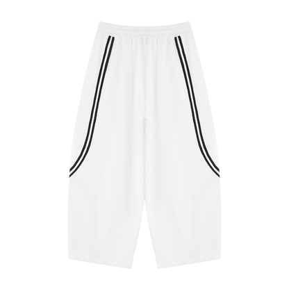 Graffiti - Wide Leg Piping Sweatpants