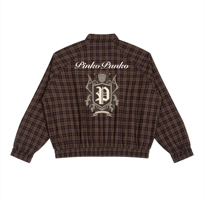 Staples - Plaid Full-Zip Track Jacket