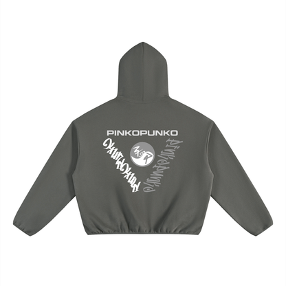 Iconic - Boxy Piping Fleece Hoodie