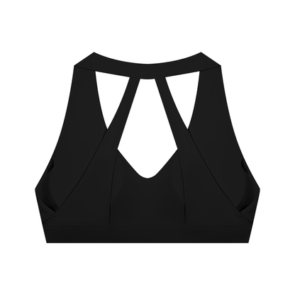 26 Essential - Women's Halter Cropped Sports Bra