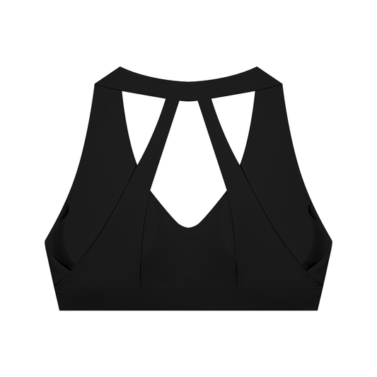 26 Essential - Women's Halter Cropped Sports Bra
