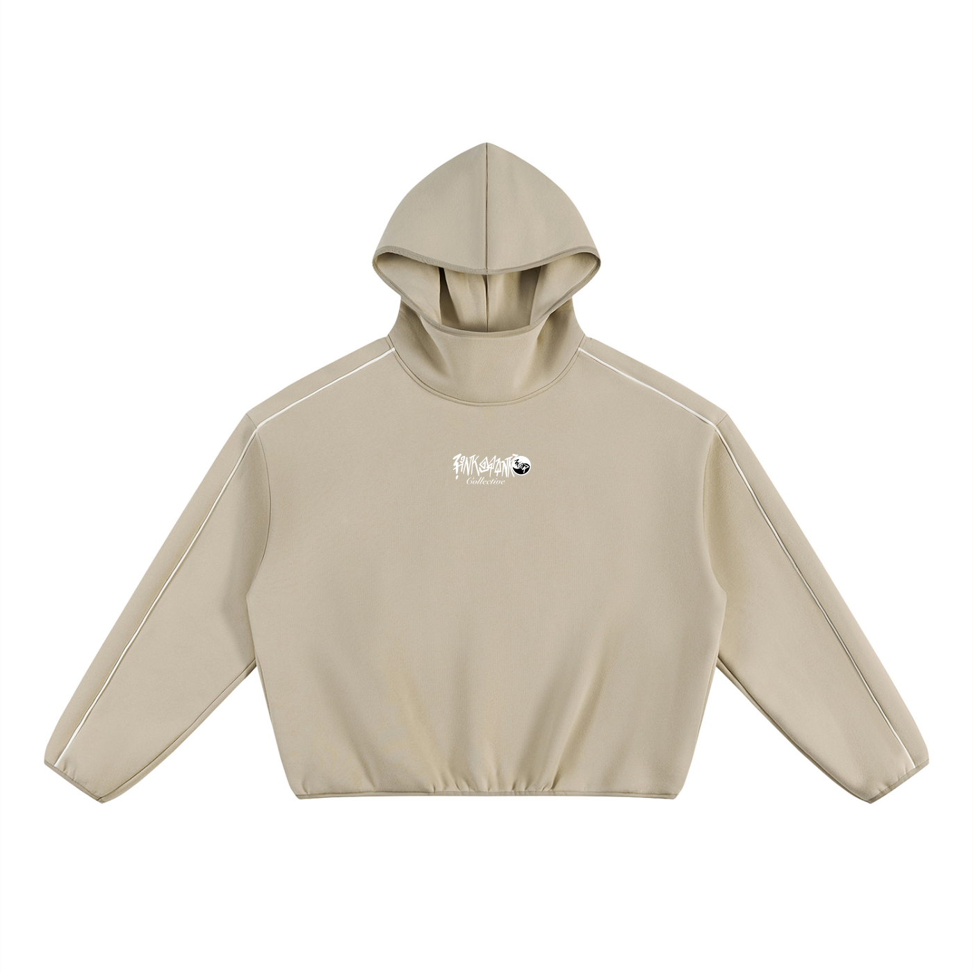 Pin and Pang - Boxy Piping Fleece Hoodie