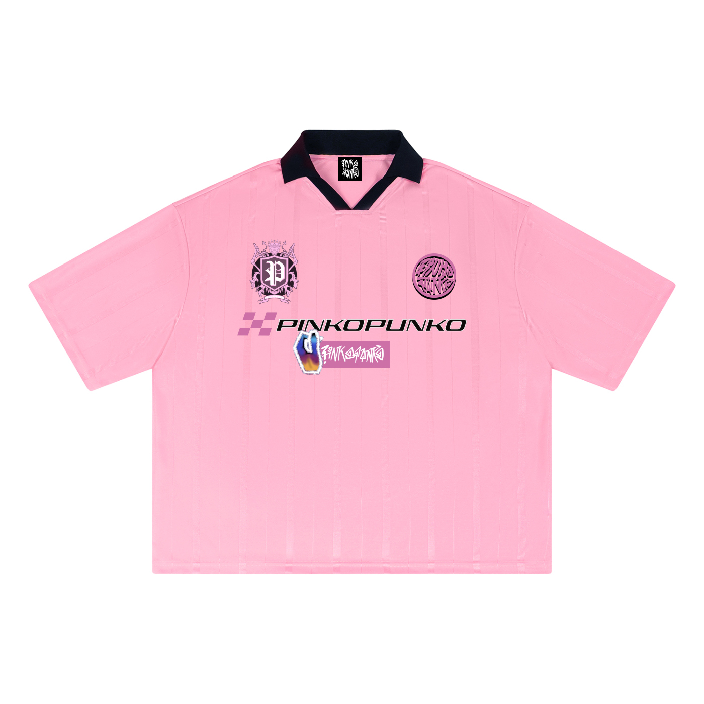 Pink Homie - Striped Boxy Jersey