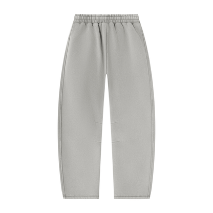 Pin and Pang - Unisex Vintage Wash Barrel Leg Fleece Sweatpants