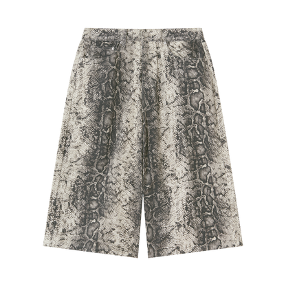 Snake Print Shorts