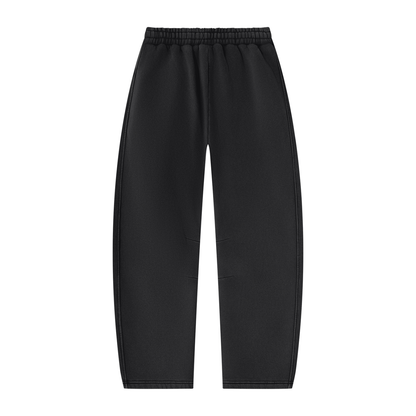 Pin and Pang - Unisex Vintage Wash Barrel Leg Fleece Sweatpants