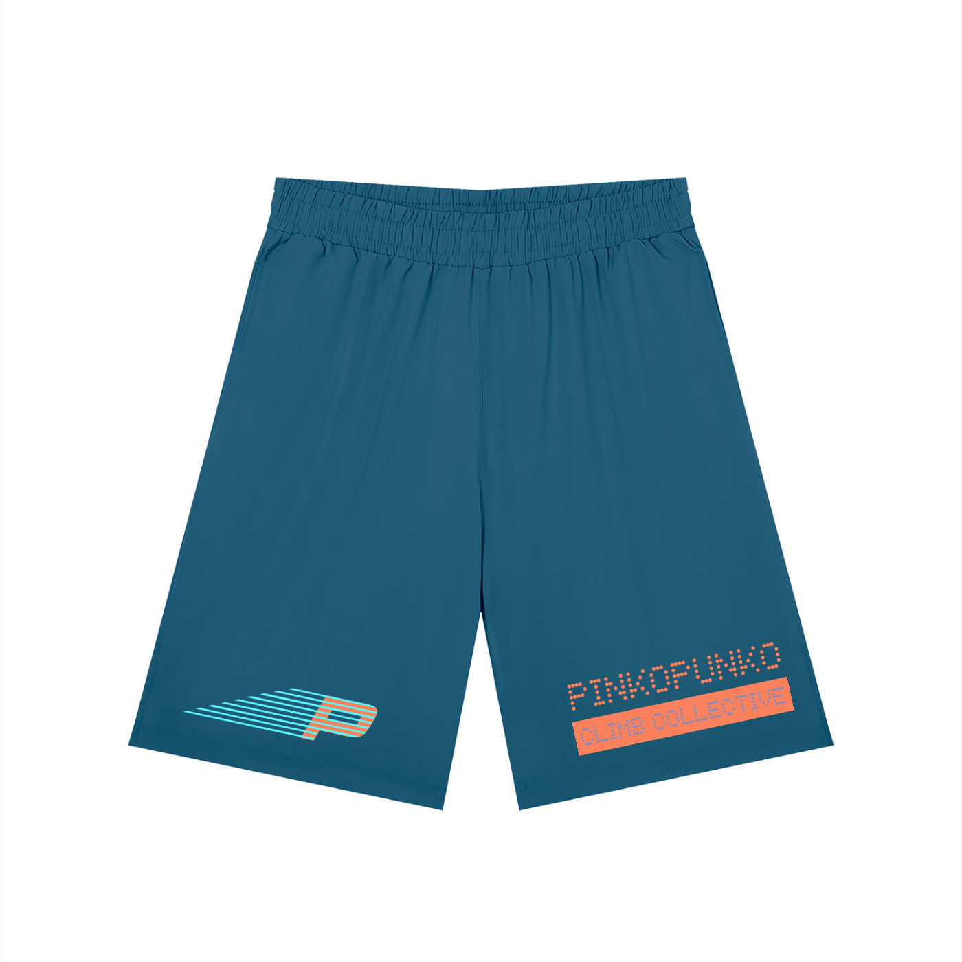 Run x Climb - Solid Elastic Waist Shorts