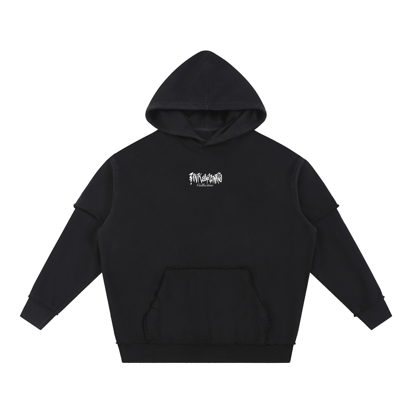 Sunflower - Snow Washed Raw Edge Double Layered Hoodie