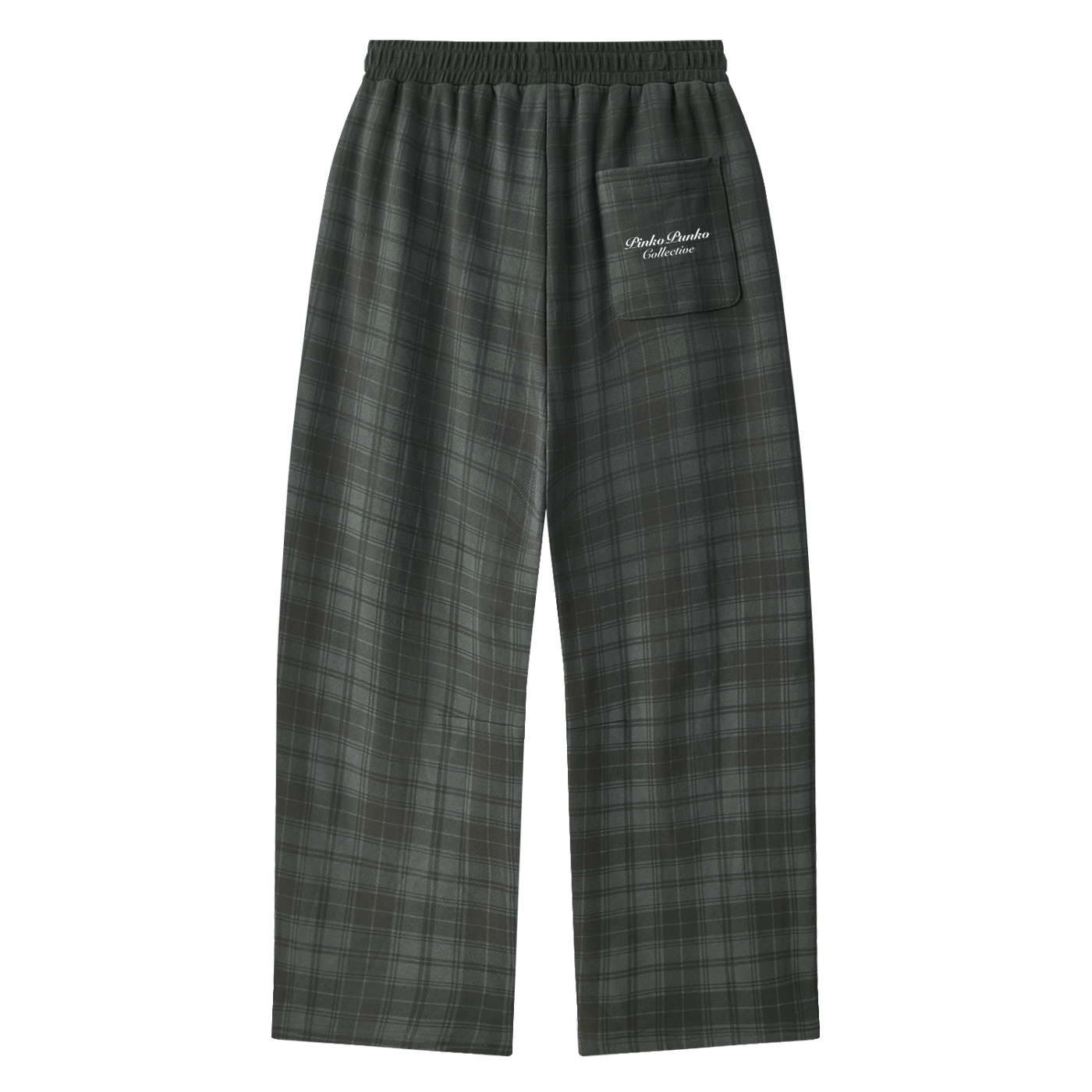Unisex Plaid Straight Leg Pants