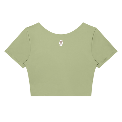 26 Essential - Women's Panelled Crop T-Shirt