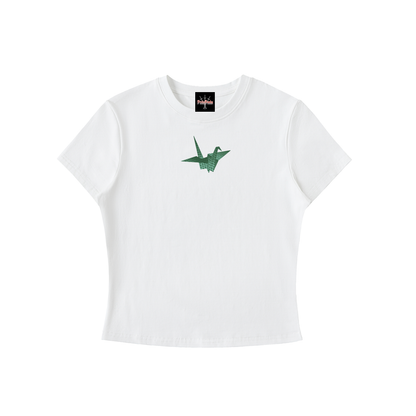 Dancheong Crane - Bodycon Tee