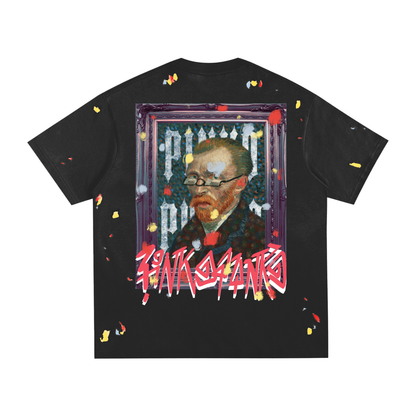 Vincent Van Goh Up (Remastered) - Paint Splatter T-Shirt