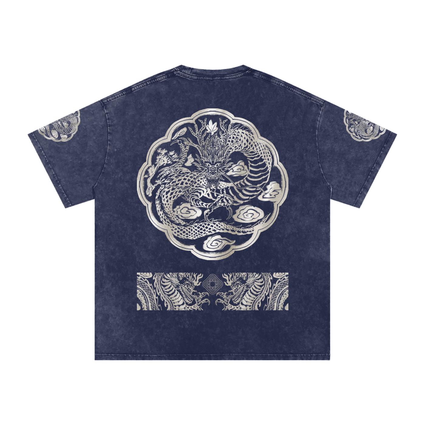 Royal Dragon Hanbok - Washed Oversized Tee