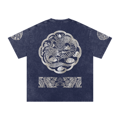 Royal Dragon Hanbok - Washed Oversized Tee