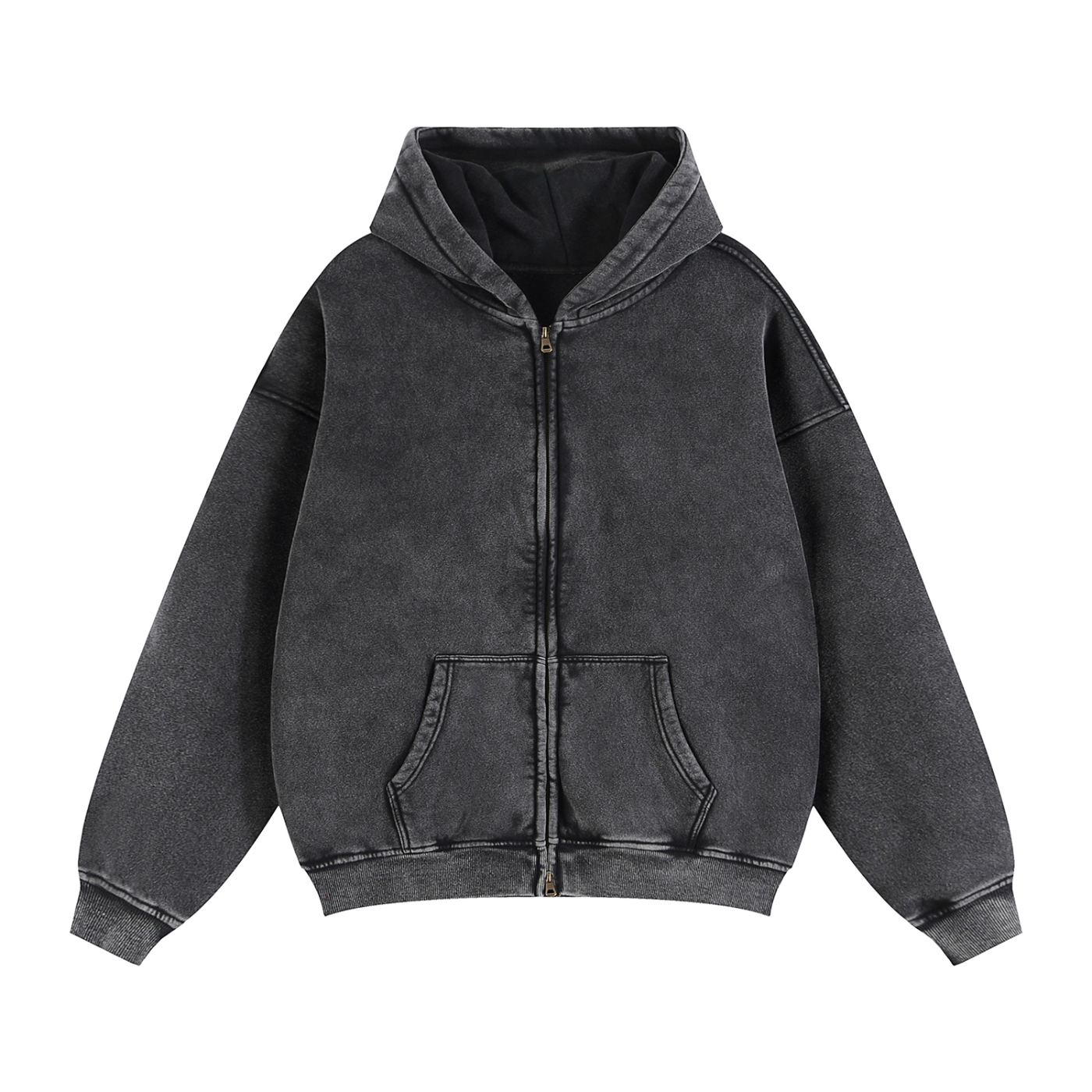 Angels Helper - Zip-Through Boxy Fleece Hoodie