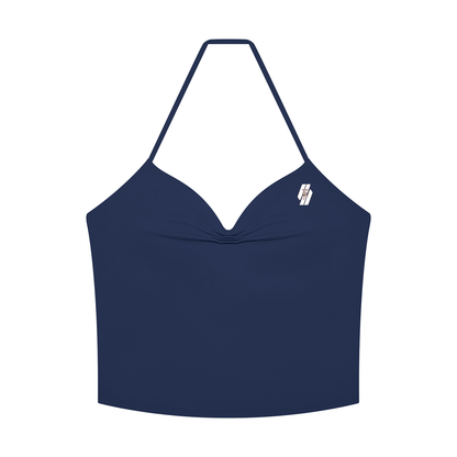 26 Essential - Women's Ruched Halter Tank Top