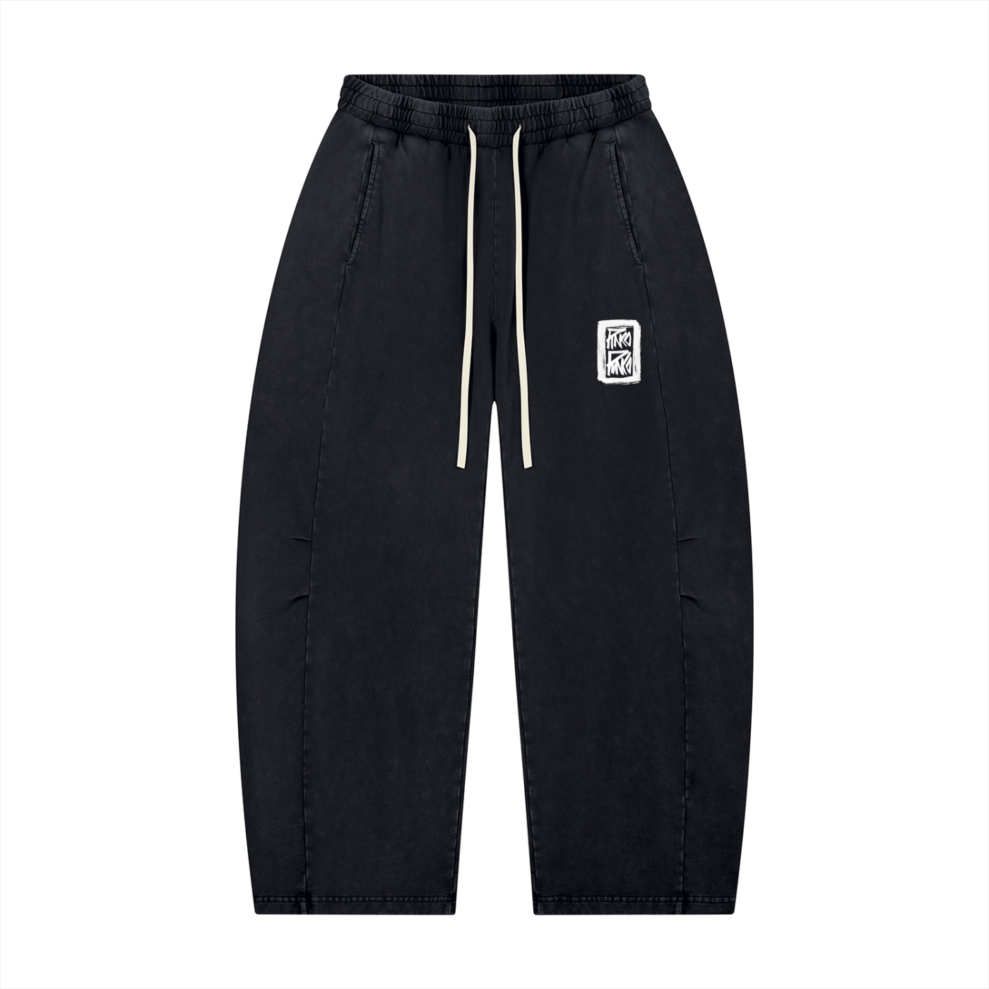 Simple - Mineral Wash Barrel Leg Pants