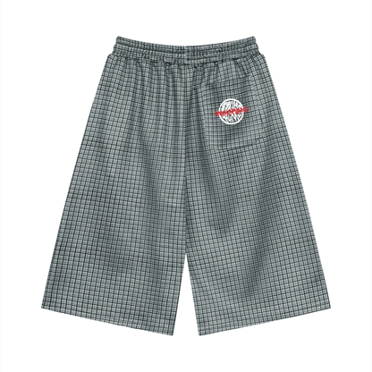 Iconic - Unisex Plaid Drawstring Shorts