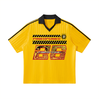 Problems Comp - Contrast Collar Striped Jersey