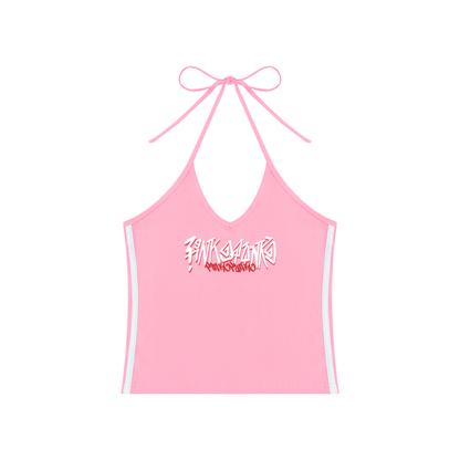 Graffiti - Halter Crop Tank Top